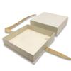 1 Qty - Deluxe Honey-Cream Elagant Ribbon Pre-Wrapped Necklace Jewelry Box - For sales/gifts/display/storage view 3