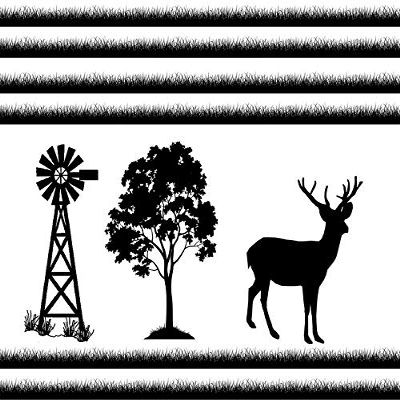 1/2 Sheet - Deer Hunting Farm Birthday - D24685 - 2D Edible Cake Cupcake Party Topper