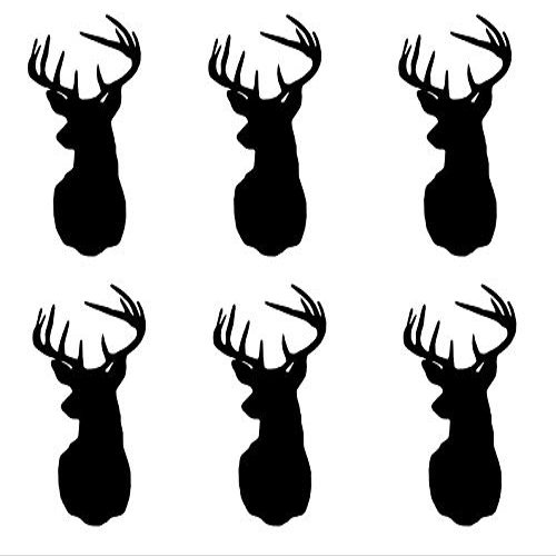 1/2 Sheet - Deer Head Hunting Birthday - D24686 - 2D Edible Cake Cupcake Party Topper