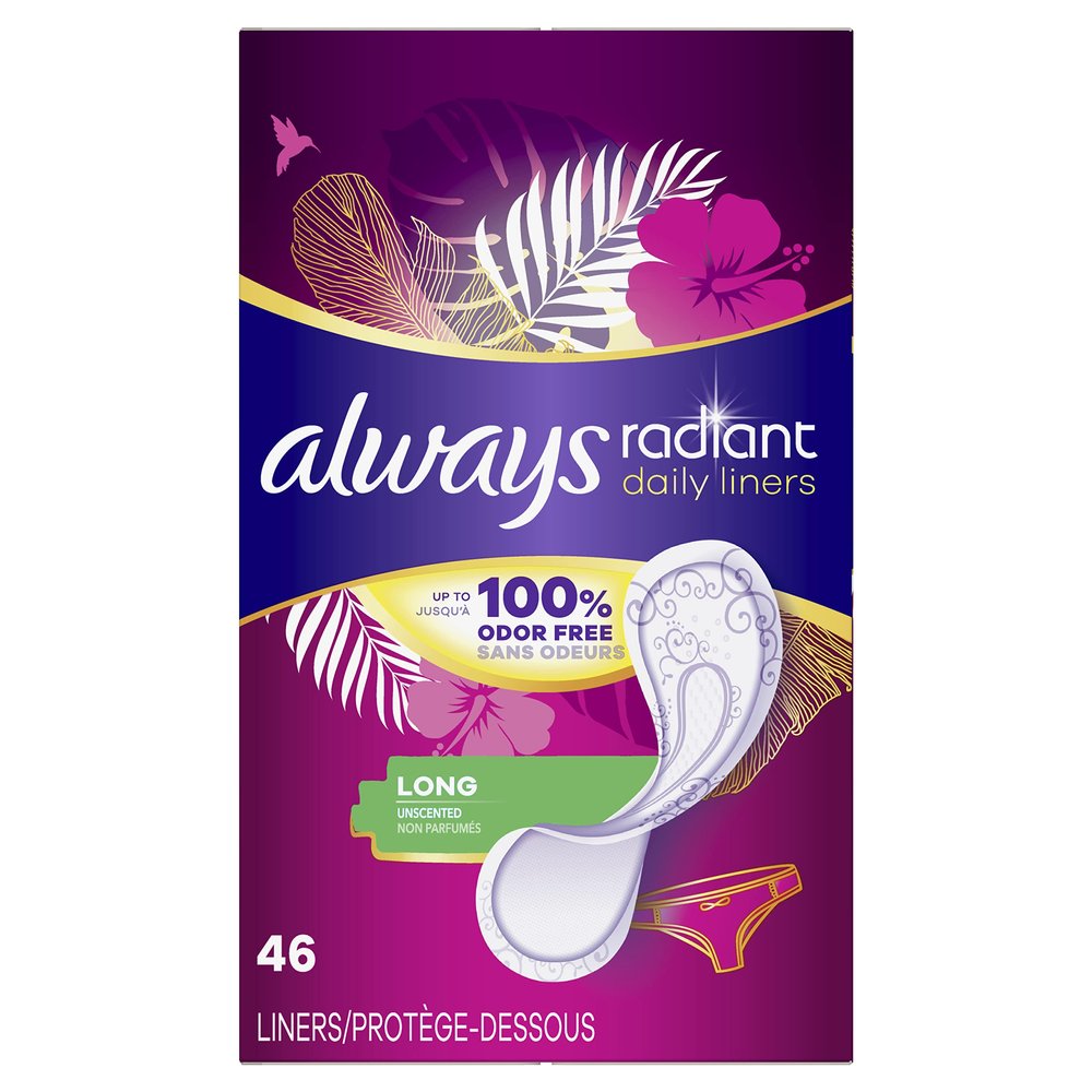 Always Radiant Daily Liners Long