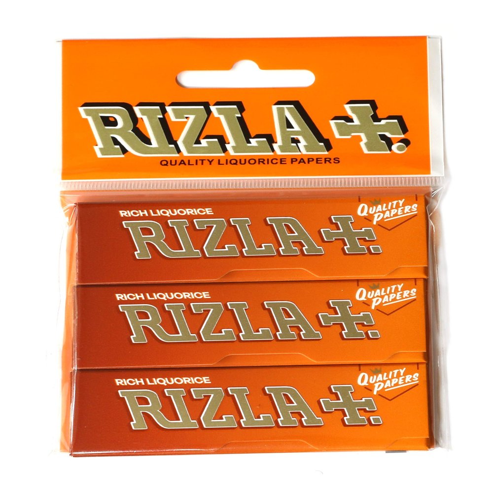 3 booklets - Rizla Rich Liquorice Regular 70mm Thick Rolling Paper