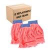 Arkwright Microfiber Tube Mop Head Replacement - (Bulk Case of 12) Heavy Duty, Lint Free, Super Absorbent & Bleach-Safe, Janitorial Essential for Commercial & Industrial Floor Cleaning, 21 oz, Red view 1