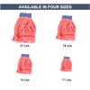 Arkwright Microfiber Tube Mop Head Replacement - (Bulk Case of 12) Heavy Duty, Lint Free, Super Absorbent & Bleach-Safe, Janitorial Essential for Commercial & Industrial Floor Cleaning, 21 oz, Red view 2