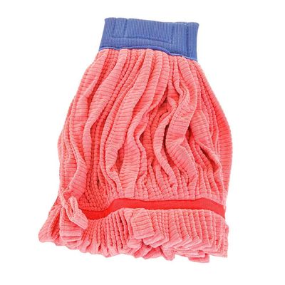 Arkwright Microfiber Tube Mop Head Replacement - Heavy Duty, Lint Free, Super Absorbent & Bleach-Safe, Janitorial Essential for Commercial & Industrial Floor Cleaning, 21 oz, Red