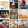 LEOSINDA 50 Pcs 11x14 Inch Clear Cellophane Treat Bags  Large Gift Wrapping & Party Favors Bags with 6 Color Twist Ties, Food-Safe Bulk Goodie Bags for Candy, Cookies, Wedding Favors view 4