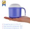 Large Denture Baths Cup, False Teeth Bath Cup with Strainer and Lid for Soaking Dentures or Storing Pacifier, Capacity 10.6 Oz view 2