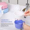 Large Denture Baths Cup, False Teeth Bath Cup with Strainer and Lid for Soaking Dentures or Storing Pacifier, Capacity 10.6 Oz view 4