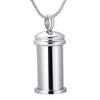 TIANZXS Keepsakes Urns for Pet/Human Ashes Cremation Jewelry Pendant Necklace Unique Bottle Design Funeral Casket Container Silver view 4