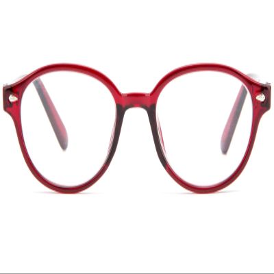 Men Women Red Reading Glasses Lightweight Round Spring Hinge (Red, 1.75)