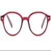 Men Women Red Reading Glasses Lightweight Round Spring Hinge (Red, 1.75) view 1
