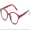 Men Women Red Reading Glasses Lightweight Round Spring Hinge (Red, 1.75) view 2