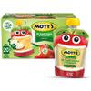 Mott's No Sugar Added Applesauce, Made from Real Fruit, No Artificial Flavors, 3.2 Oz Clear Pouches, 20 Pack view 1