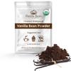 Organic Vanilla Bean Powder - 100% Pure Ground Madagascar - For Cooking, Baking & Additional Flavoring - Add To Coffee, Tea, Yogurt, & Shakes - Raw, Unsweetened, No Filler - 8 oz view 1