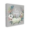 Stupell Industries Live Simply Sentiment Blooming Flower Wreath view 1