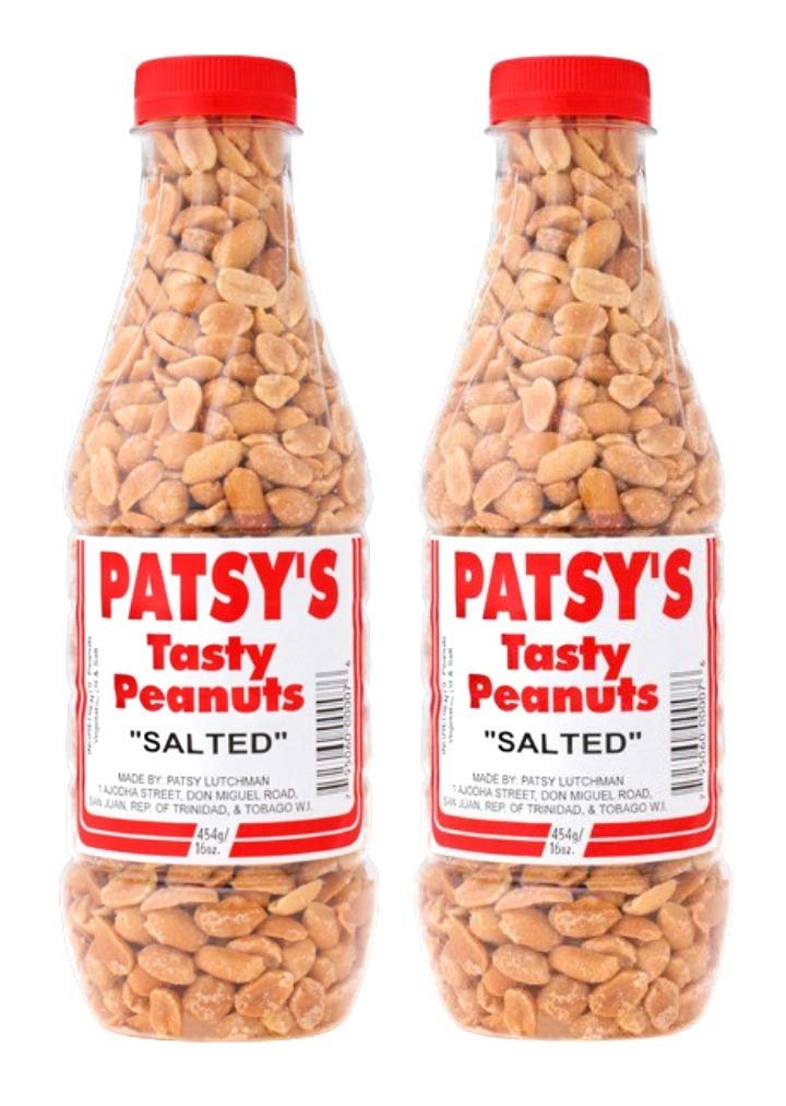 Patsy's Tasty Peanuts (Salted) - 16oz (Pack of 2) - Trinidad & Tobago Snacks