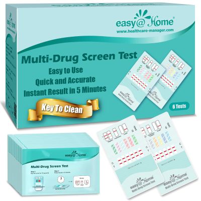 Easy@Home 6 Pack 12 Panel Instant Test Kits - #EDOAP-6125B