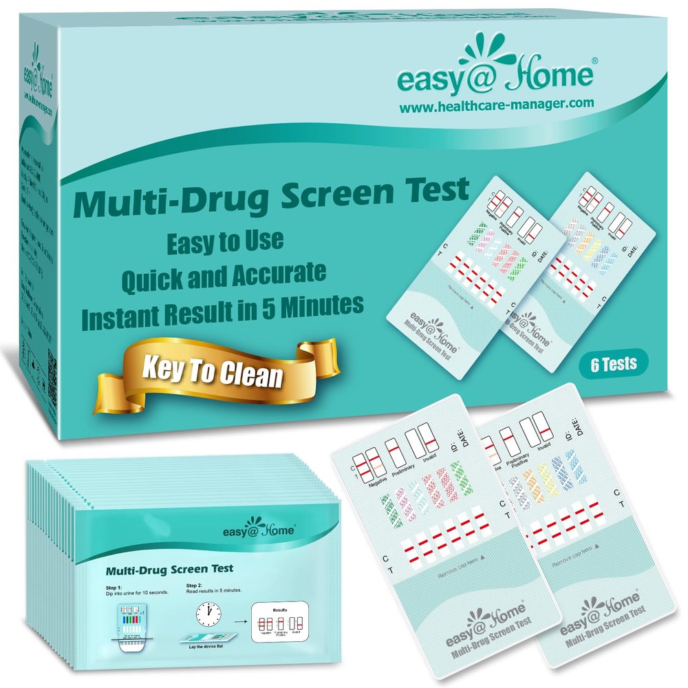 Easy@Home 6 Pack 12 Panel Instant Test Kits - #EDOAP-6125B