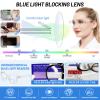 AEZUNI Oversized Bifocal Reading Glasses Women Big Frame Blue Light Readers 100 125 150 175 200 225 250 275 300 350 (Transparent,3.5) view 4