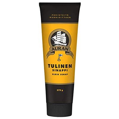 AURAN ISO Mustard hot tulinen black 275g FINLAND (Set of nine)