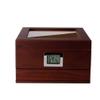 Cedar Wood Lined Cigar Humidor Travel Case Cigar Box with Hygrometer Humidifier Cigar Holder Storage Box view 3