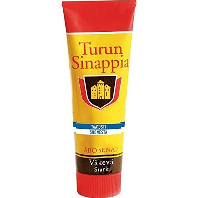 TURUN ISO Strong red Mustard 275g FINLAND (Set of nine)