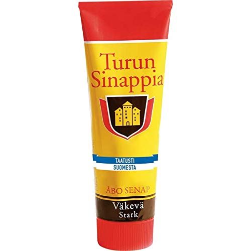 TURUN ISO Strong red Mustard 275g FINLAND (Set of nine)