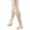 Truform 20-30 mmHg Compression Microfiber Stockings for Men and Women, Knee High Length, Open Toe, Beige, X-Large view 3