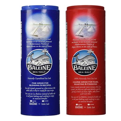 La Baleine Fine & Coarse Sea Salt 2 Pack Bundle