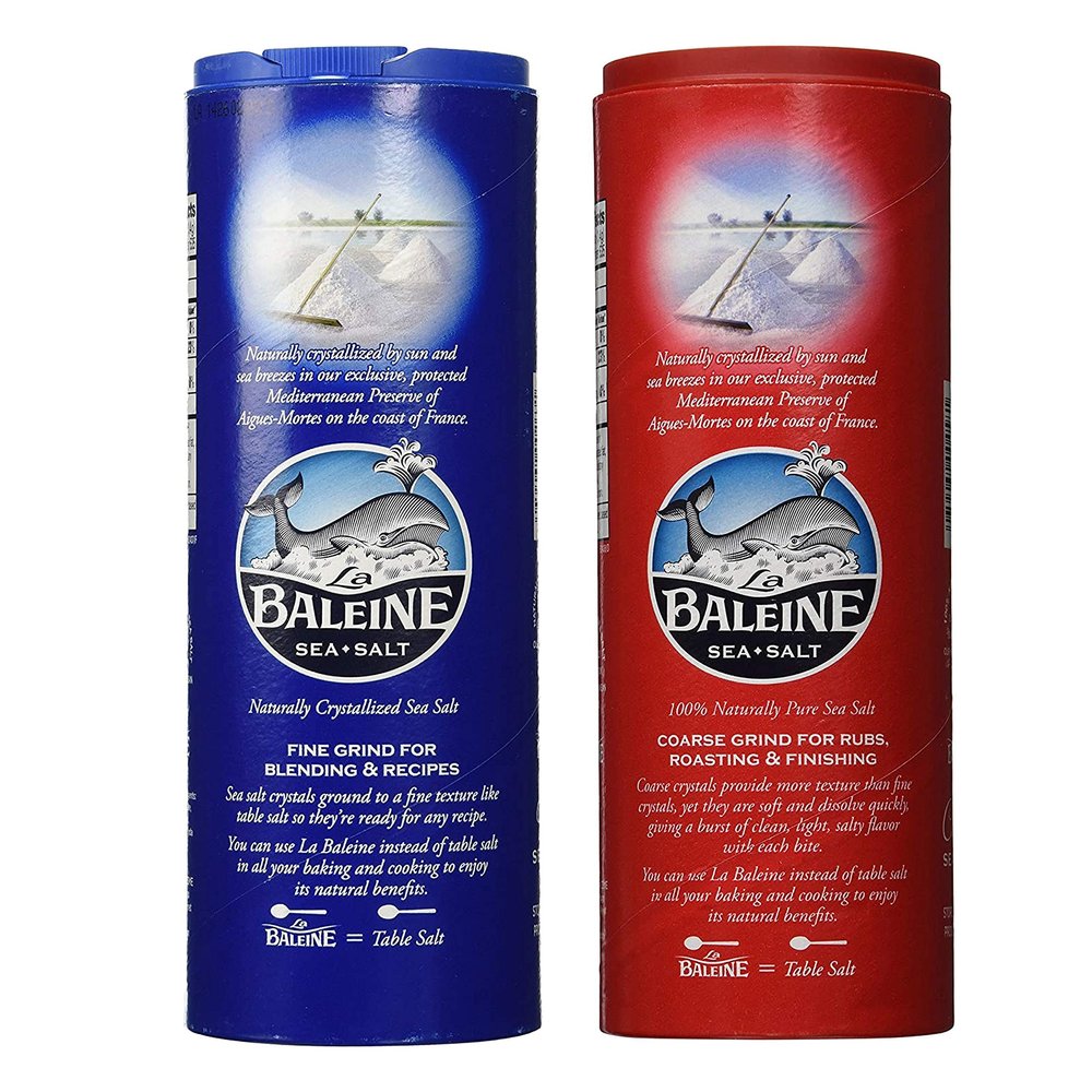 La Baleine Fine & Coarse Sea Salt 2 Pack Bundle