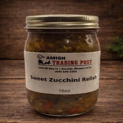 Amish Home-made Relishes (Sweet Zucchini)
