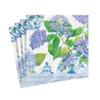 Caspari Hydrangeas and Porcelain Boxed Paper Cocktail Napkins - 120 Napkins view 2