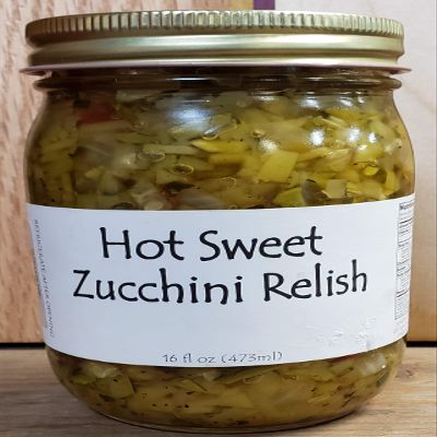 Amish Home-made Relishes (Hot Sweet Zucchini)