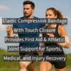 Vakly Elastic Bandage Wrap Rolls 6" x 5 Yards [Pack of 10]  Self-Closure Compression Bandages for Knee, Ankle & Wrist  Latex-Free Premium Medical Wrap for Injury, First Aid & Athletic Joint Support view 2