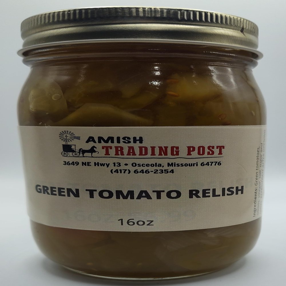 Amish Home-made Relishes (Green Tomato)