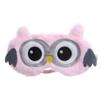 Eye Cover Animal Sleep Cute Novelty Cartoon Animal Owl Sleeping Plush Light Blocking Eye Shade Cover Blindfold with Elastic Strap for Adult Night Sleeping Pink Women Men Eye Cover view 1