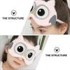 Eye Cover Animal Sleep Cute Novelty Cartoon Animal Owl Sleeping Plush Light Blocking Eye Shade Cover Blindfold with Elastic Strap for Adult Night Sleeping Pink Women Men Eye Cover view 4
