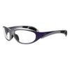 ATTENUTECH Lead Glasses, X-Ray Radiation Eye Protection, Lightweight Wrap-Around Nylon Frame with Soft Grip Temple Bars for Secure Fit (Silver Purple Fade) view 2