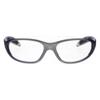 ATTENUTECH Lead Glasses, X-Ray Radiation Eye Protection, Lightweight Wrap-Around Nylon Frame with Soft Grip Temple Bars for Secure Fit (Silver Purple Fade) view 3