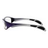 ATTENUTECH Lead Glasses, X-Ray Radiation Eye Protection, Lightweight Wrap-Around Nylon Frame with Soft Grip Temple Bars for Secure Fit (Silver Purple Fade) view 4