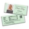 12ct Baptism Candy Favors Personalized Chocolate Bars (12 Pack) - Seafoam view 1