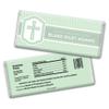 12ct Baptism Candy Favors Personalized Chocolate Bars (12 Pack) - Seafoam Green Baptism view 1