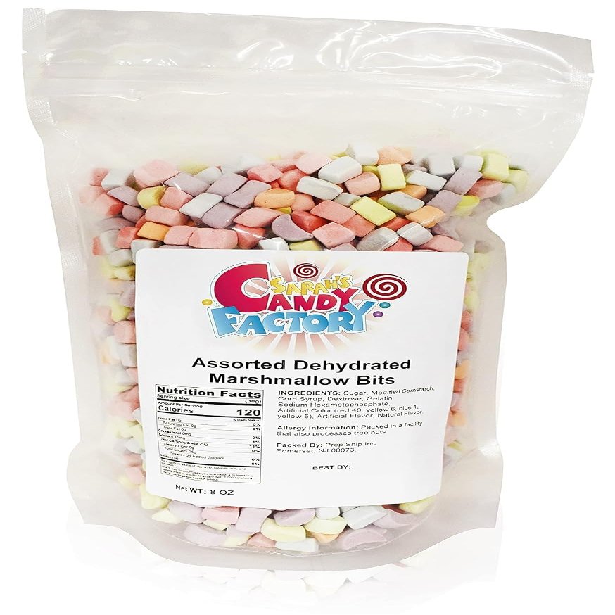 Sarah's Candy Factory Assorted Dehydrated Marshmallow Bits (8 OZ Bag)