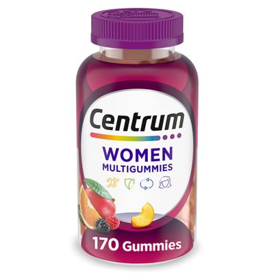 Centrum MultiGummies Gummy Multivitamin for Women, Multivitamin/Multimineral Supplement with Vitamin D3, B and Antioxidants, Assorted Fruit Flavor - 170 Count