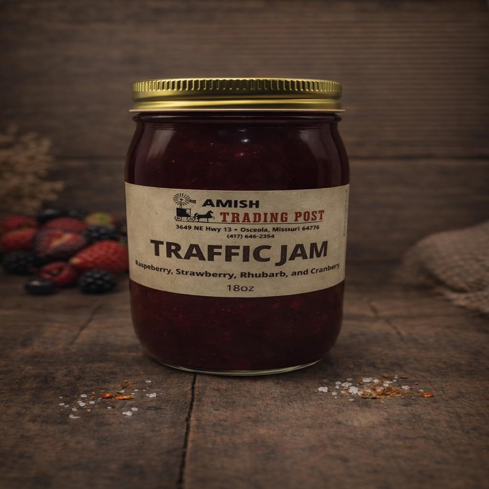 Amish Traffic Jam (Cherries, Rhubarb, Strawberries)