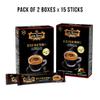 King Coffee Espresso Instant Coffee Vietnamese Coffee Arabica Instant Coffee Mix Medium Roast 15 sticks per box x 2.5g - Pack of 2 view 3