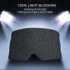 SUWEISHI 2 Pack 100% Cotton Ultra Soft Sleep Mask, Zero Pressure Natural Smooth Eye Cover with Adjustable Strap, Ultimate Sleeping Aid, Blocks Light, Comfortable Blindfold for Airplane/Nap/Travel view 4