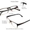 VisionGlobal Blue Light Blocking Glasses for Women/Men, Anti Eyestrain, Computer Reading, TV Glasses, Stylish Square Frame, Anti Glare (Brown, 2.75 Magnification) view 2