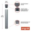 ONGROK Premium Storage Tube | Airtight Aircraft Grade Aluminum Metal, Pocket-Sized Opaque Holder (Silver) view 2