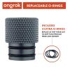 ONGROK Premium Storage Tube | Airtight Aircraft Grade Aluminum Metal, Pocket-Sized Opaque Holder (Silver) view 3
