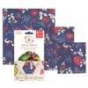 Bee's Wrap Beeswax Wraps for Food - 3 Pack of Assorted Beeswax Wraps - Small, Medium & Large Wrap - Made in USA Reusable Natural Food Wrap - Botanical Print view 1